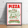  TMNT 1990 Pizza Party Event Print