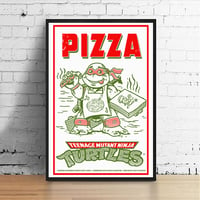 Image 1 of  TMNT 1990 Pizza Party Event Print