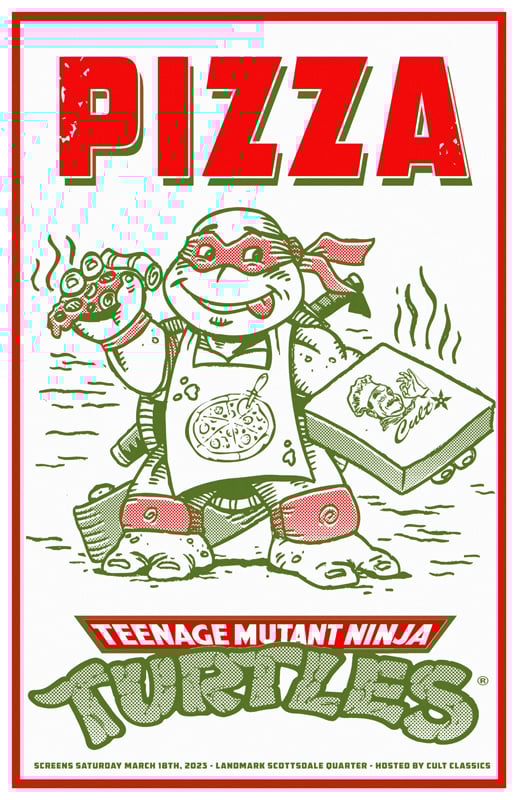 TMNT 1990 Pizza Party Event Print