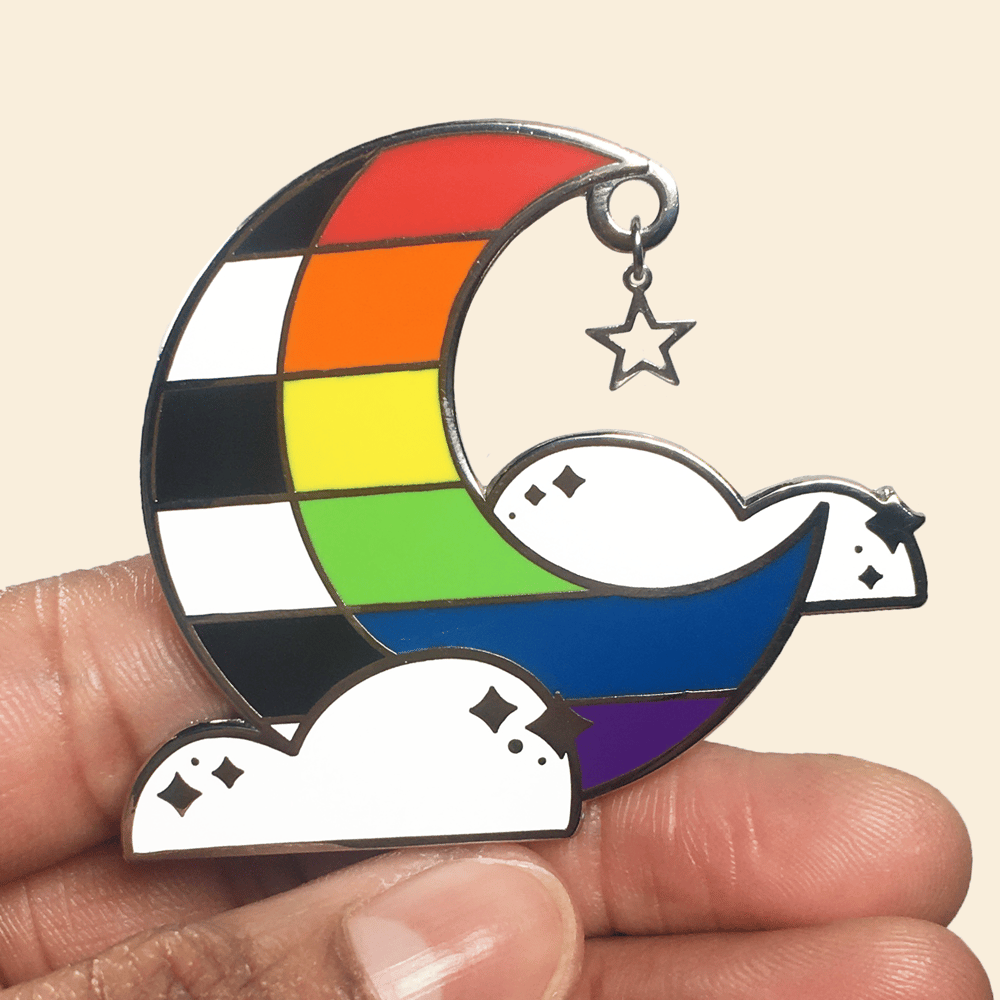 Straight Ally Pride Queer Sky Pin