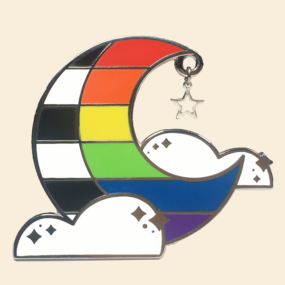 Straight Ally Pride Queer Sky Pin