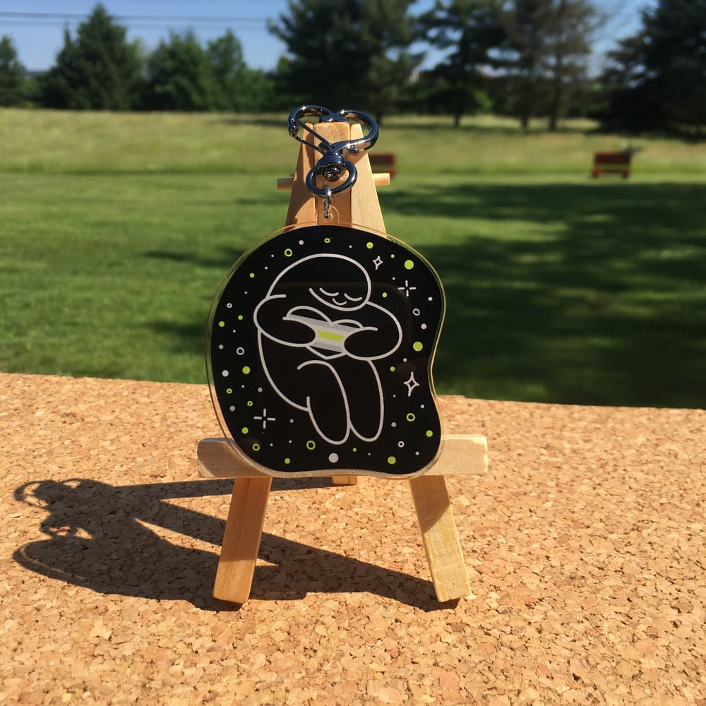 Agender Hearts of Pride Keychain