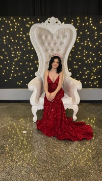Image 2 of White throne Chair (Adult)