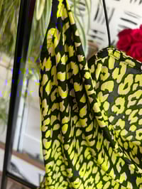 Image 3 of neon and black bodysuit strapy bodysuit 