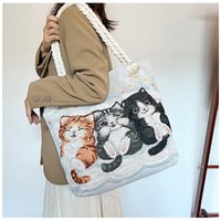 Image 3 of Baby Animals Large Cotton Tote