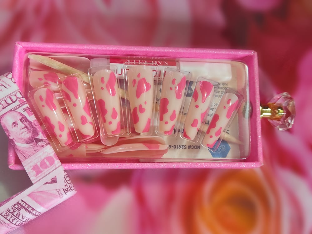 Image of Pink Cow Print