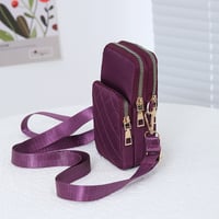 Image 1 of Quilted Nylon Crossbody Bag