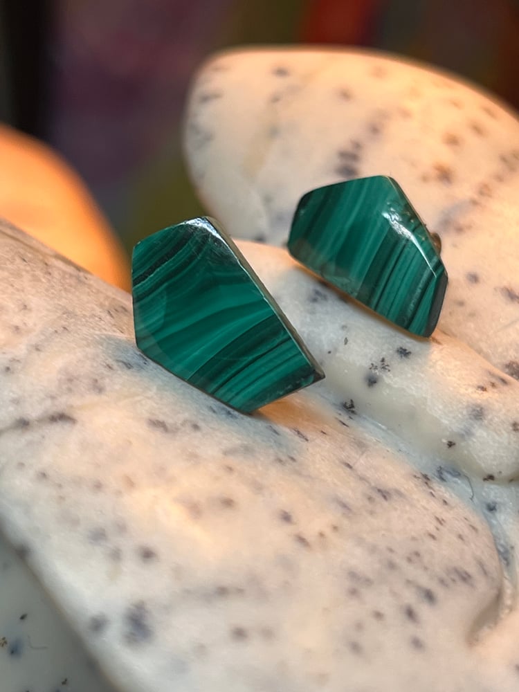 Image of Malachite Studs