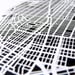 Image of Black Silk-Screen Printed Map of NYC