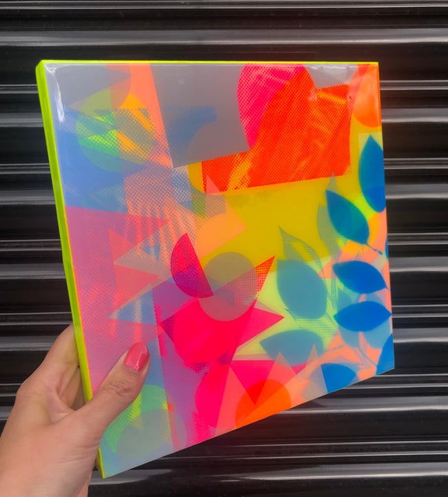 Resin birch plywood original screen printed panels