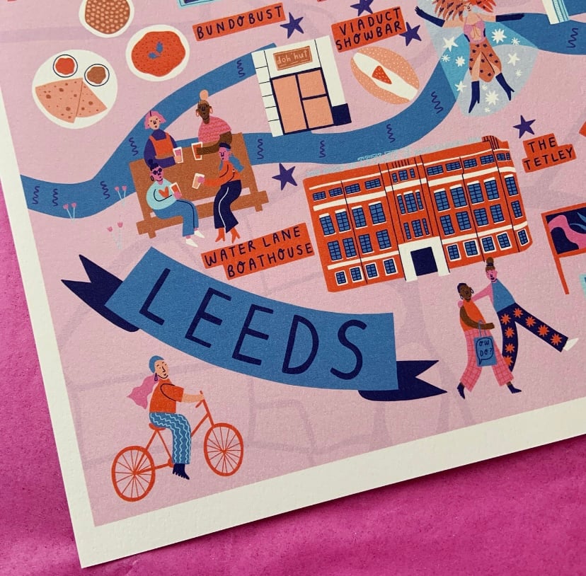 Image of *SUPER SECONDS* Leeds Map