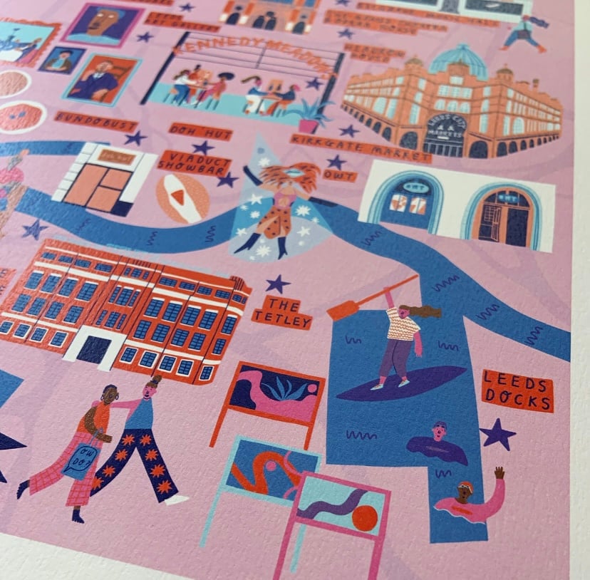 Image of *SUPER SECONDS* Leeds Map