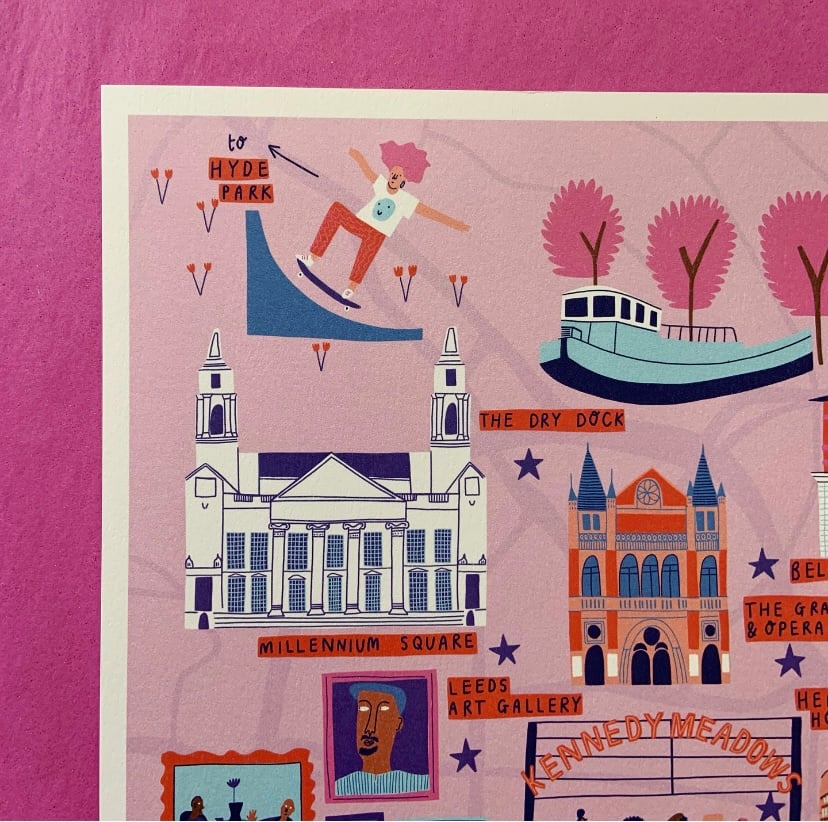 Image of *SUPER SECONDS* Leeds Map