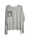 "KŌRI NO SENSHI" Striped long sleeve shirt