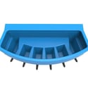 Six Teat Compartment Feeder
