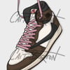 Travis Scott Jordan 1 OG car air freshener