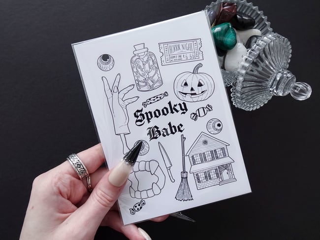 Spooky Babe Print 