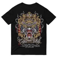 Image 1 of EDIFICE CLOTHING TRIBAL MASK BLACK SHORT SLEEVE SHIRT S-XXL