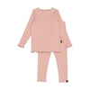 Peach Pinstripe Pajama Set
