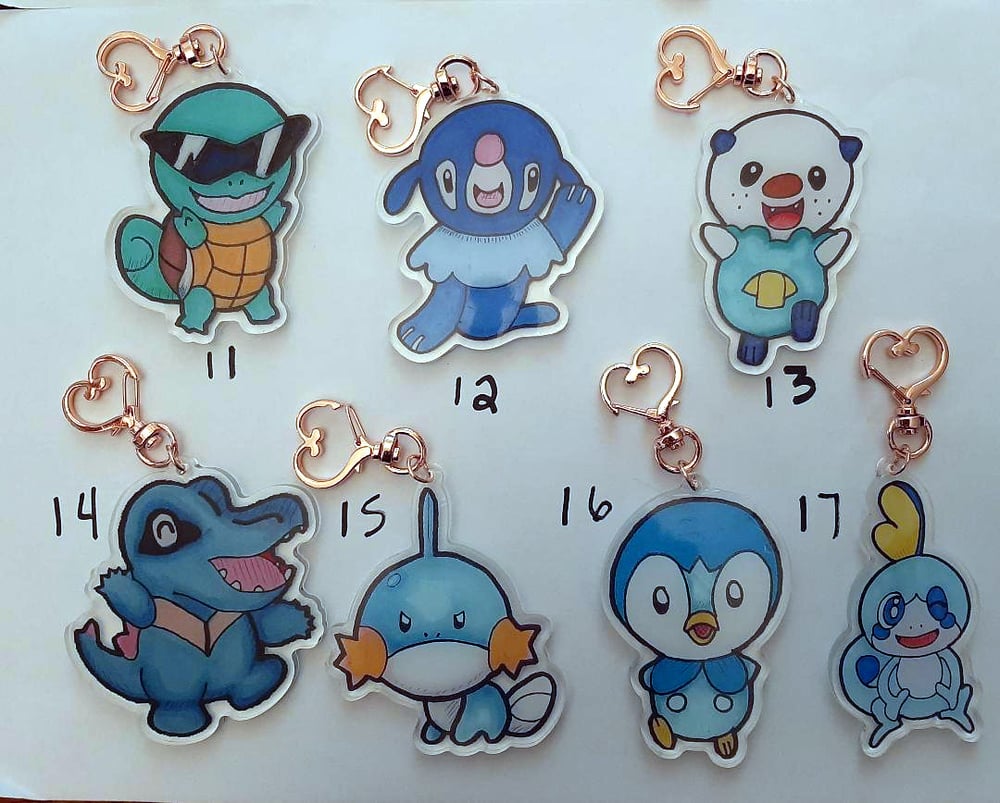 Image of Water Type Video Game Mascots 