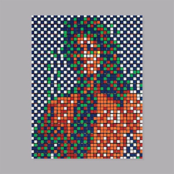 Image of Invader - Rubikcubist