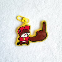 Beaver Middle Finger Keychain