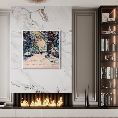 Image of Bank Street oil on canvas