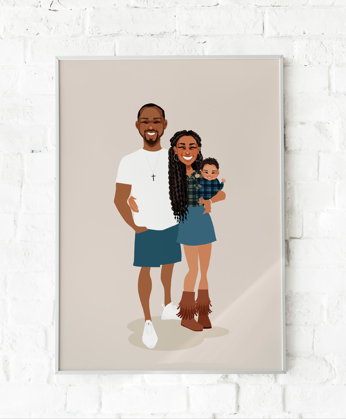 Image of Family of three portrait