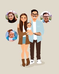 Image 5 of Family of three portrait