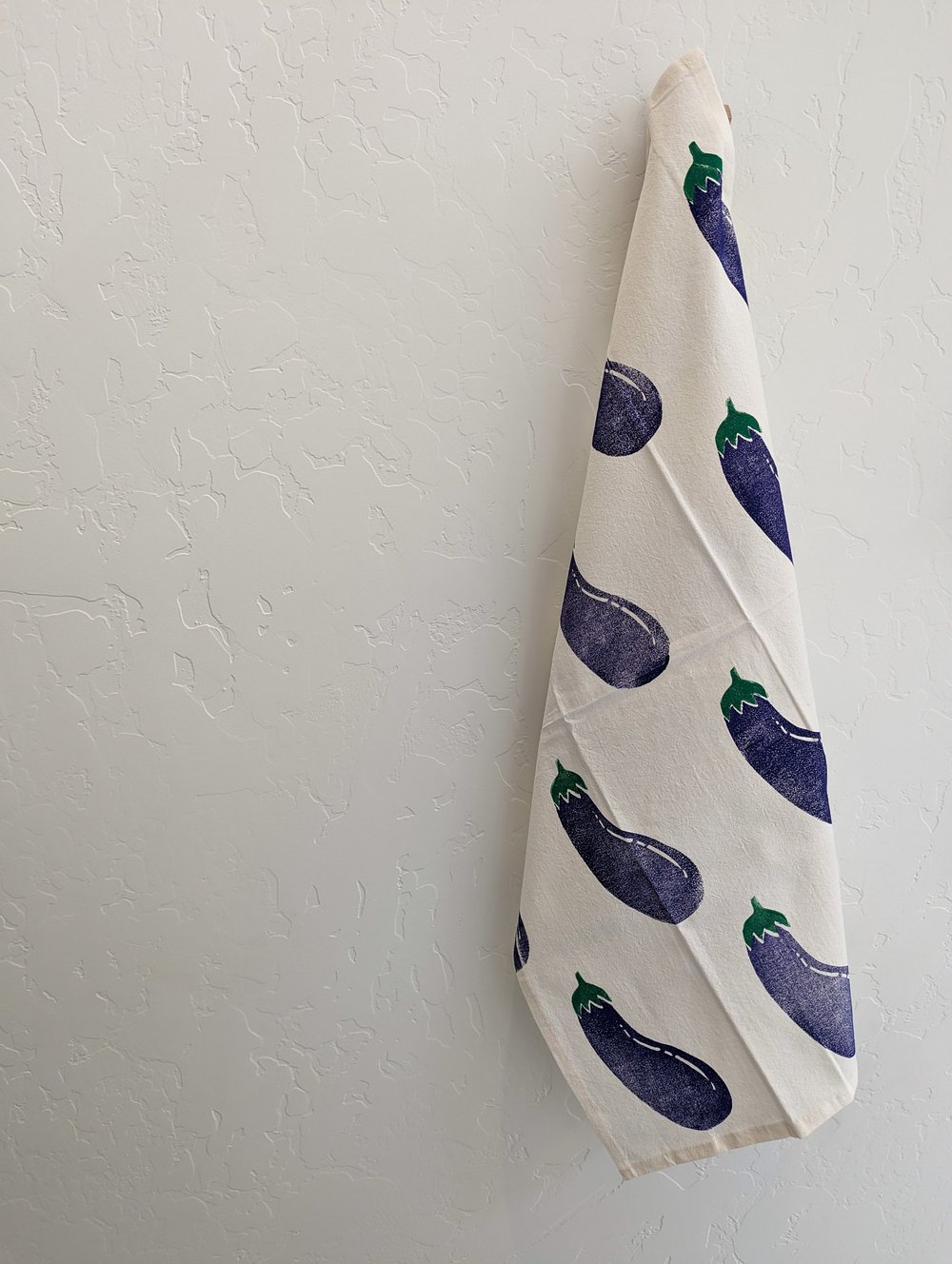 Eggplant Tea Towel - Made to Order