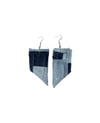 Patchwork Denim Earrings