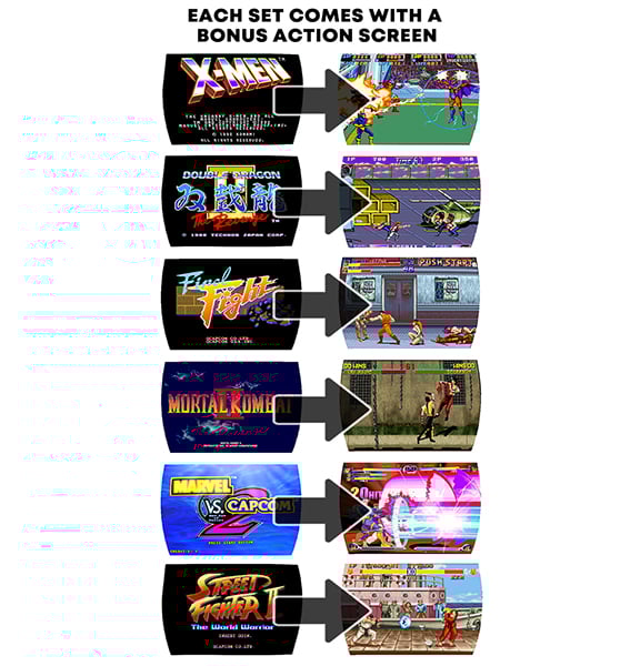 1:12 Arcade Stickers Wave 1