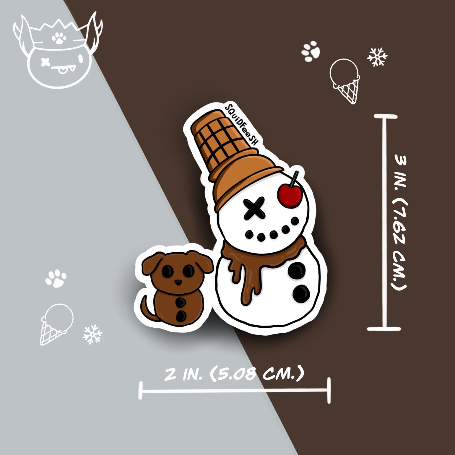 Image of Snowman & Dog
