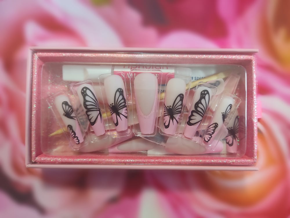 Image of Pink Glitter Butterfly 