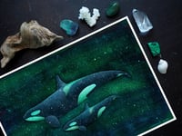 Image 3 of Through a Storm of Emerald Mother's Day Special 2023 Orca Fine Art Print 