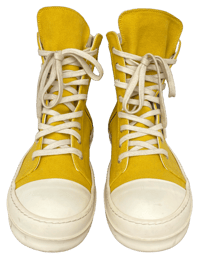 Image 3 of Rick Owens DRKSHDW Yellow Canvas Ramones (41)