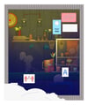 coffee shop print