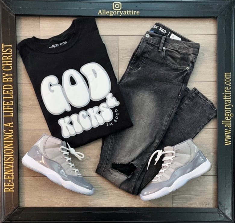 Image of God and Kicks Black shirt