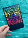 Give yourself the good stuff 4x6 soft glitter postcard