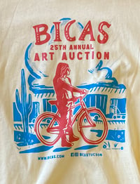 Image 3 of BICAS 25th Annual Art Auction Yellow T-Shirt - Unisex Fit