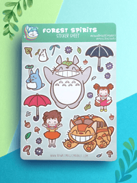 Image 1 of FOREST SPIRIT STICKER SHEET | WATER RESISTANT VINYL STICKER