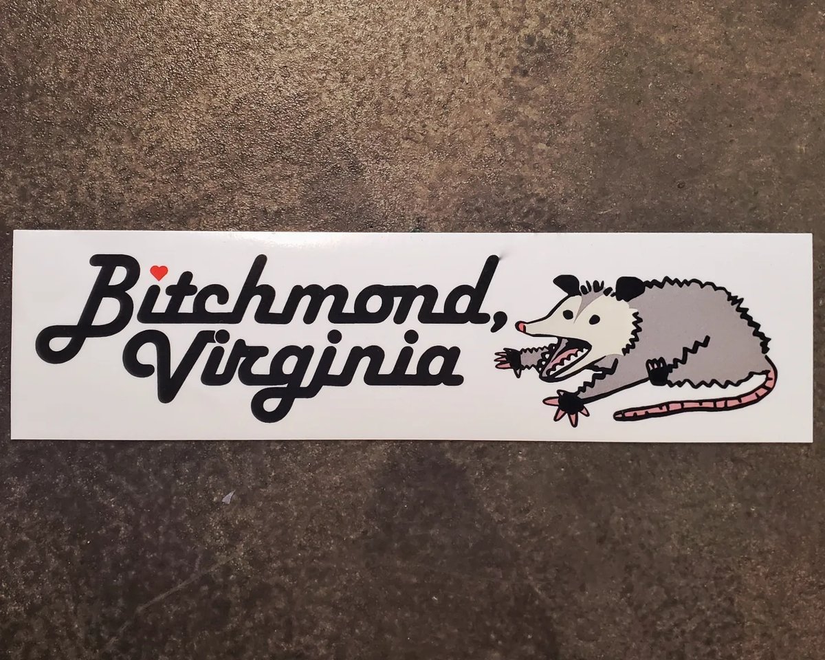 Bitchmond bumper sticker 