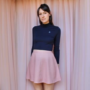 Image of Phuncle Cropped Merino Turtleneck - Midnight