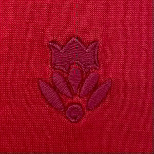 Image of Phuncle Cropped Merino Turtleneck - Ruby 