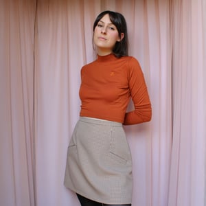 Image of Phuncle Cropped Merino Turtleneck - Paprika