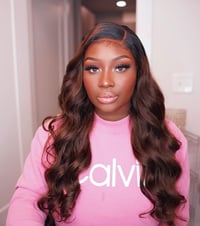 Image 1 of Caramel Brown Bohemian Curls Lace Closure Wig (from Gorgius Hair)