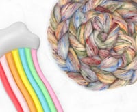 Image 2 of Taste The Rainbow Tweed Wool Top 4 ounces BRAND NEW