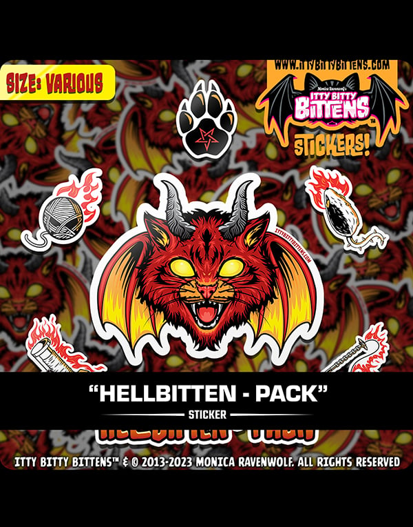 Hellbitten (BITTENS) - 6 Stickers Pack (Various)