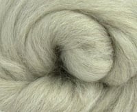 Image 3 of Light Gray Swaledale Combed Top 4 ounces