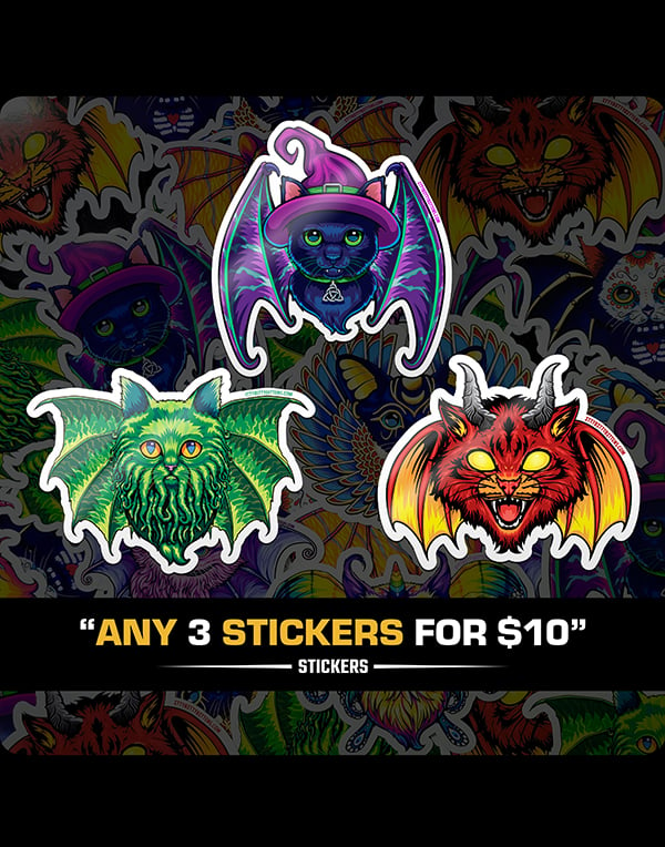 ANY 3 STICKERS FOR $10 - Pack